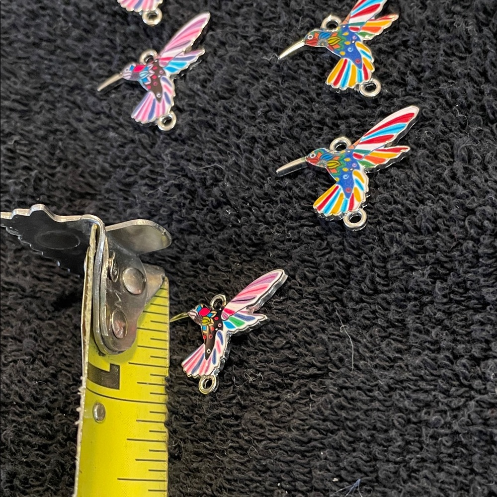 60 Colorful Hummingbird Charms nwt - Picture 11 of 11